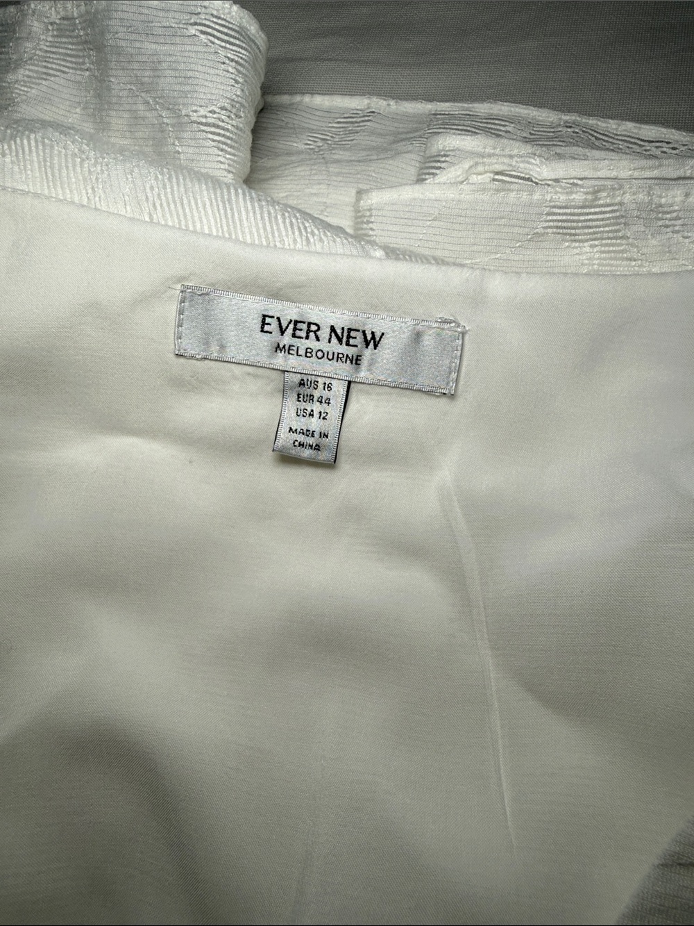 White Button-Front Dress - Picture 3 of 4